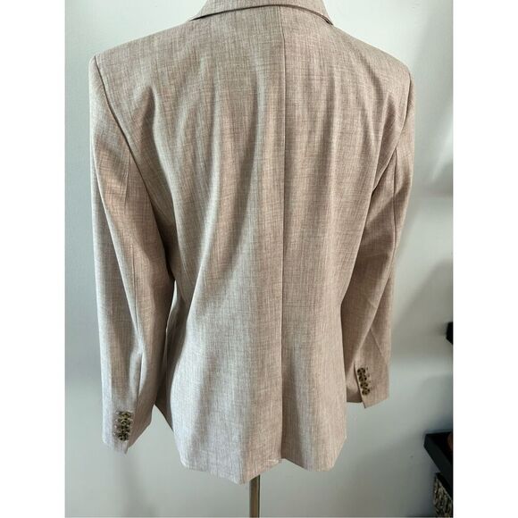 Ann Taylor brown tan blazer size 12P - Picture 3 of 6